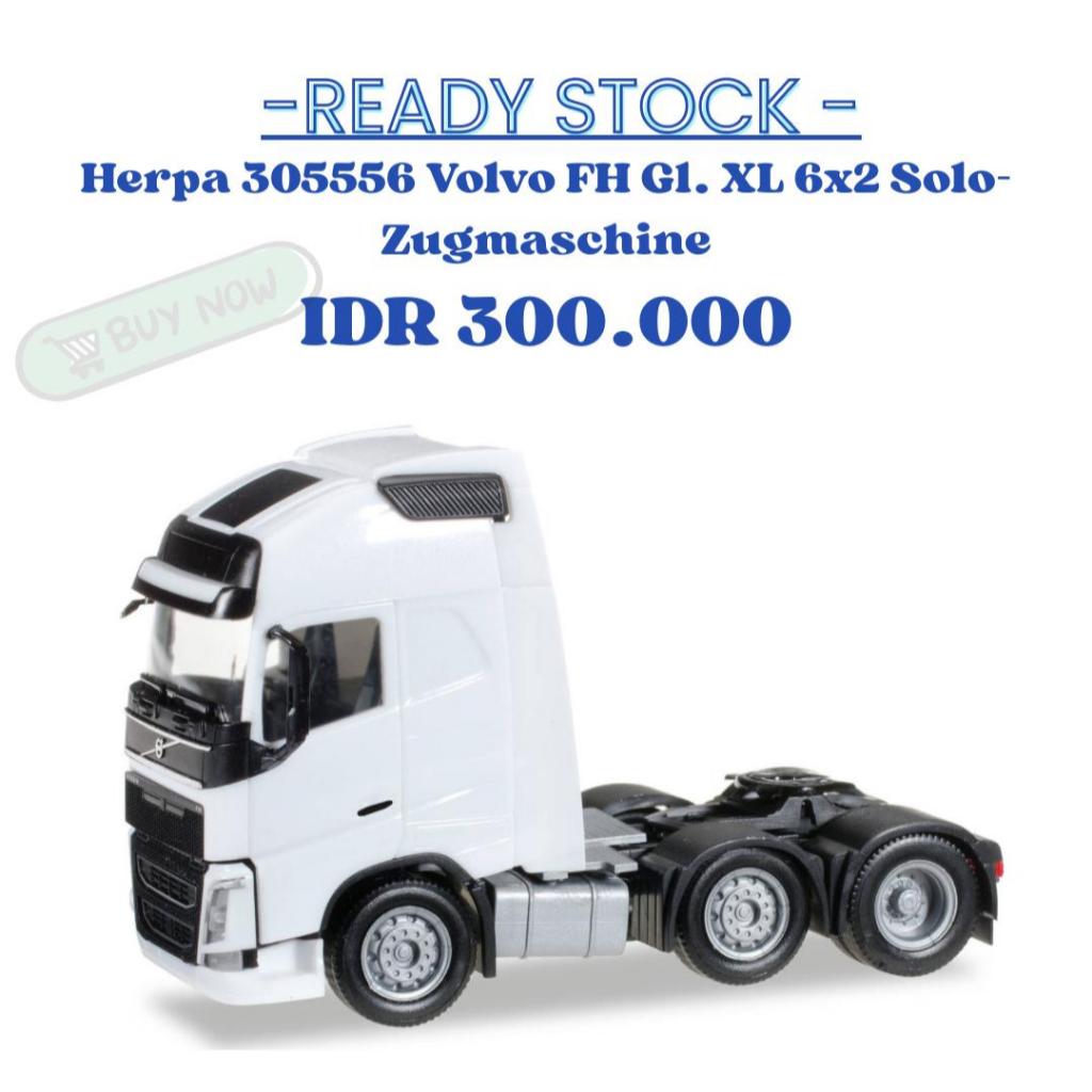 Herpa 305556 Volvo FH Gl. XL 6x2 Solo-Zugmaschine. 1:87 HO