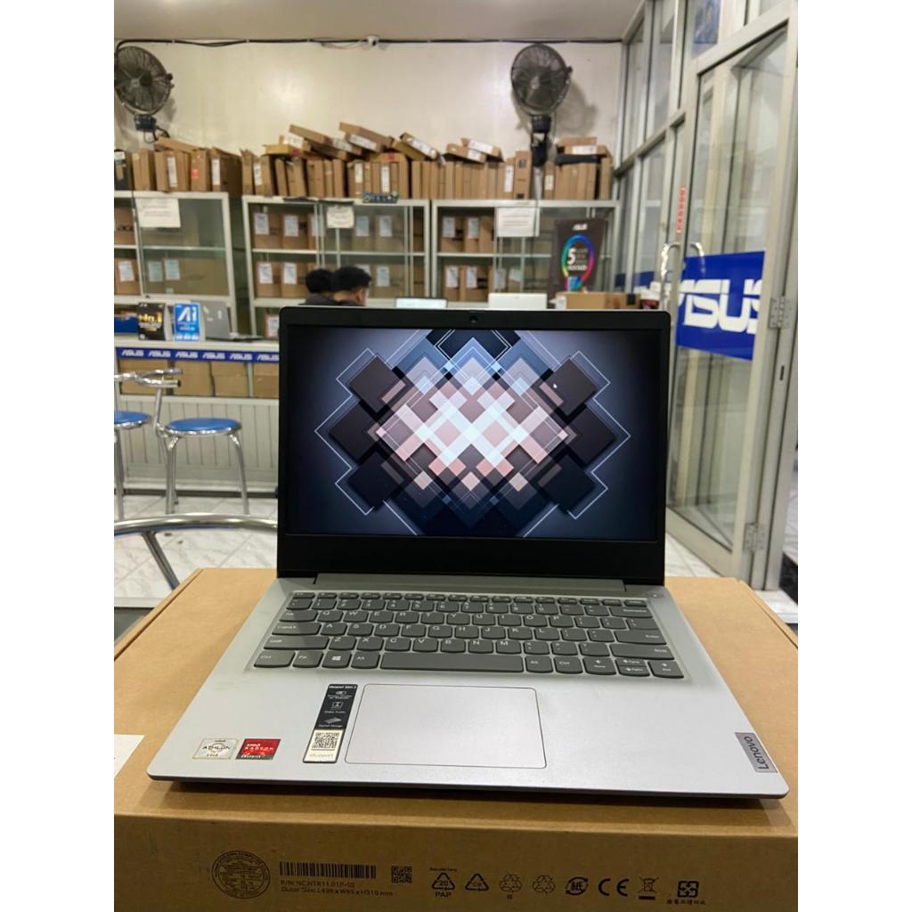LAPTOP LENOVO IDEAPAD SLIM 3 AMD ATHLON SILVER 3150U RAM 4GB SSD 512GB LAYAR 14"INCH-FHD SECOND MURA