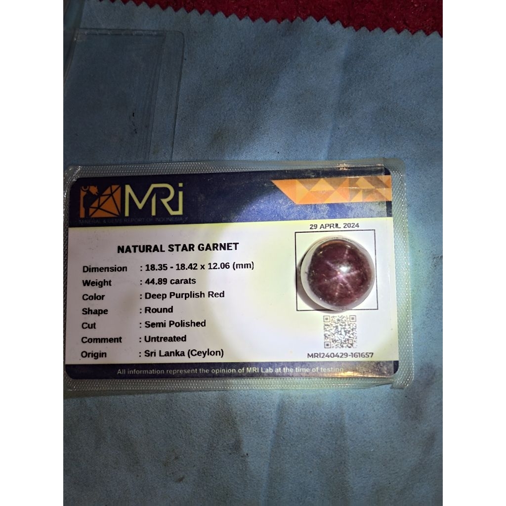 Natural Star Garnet