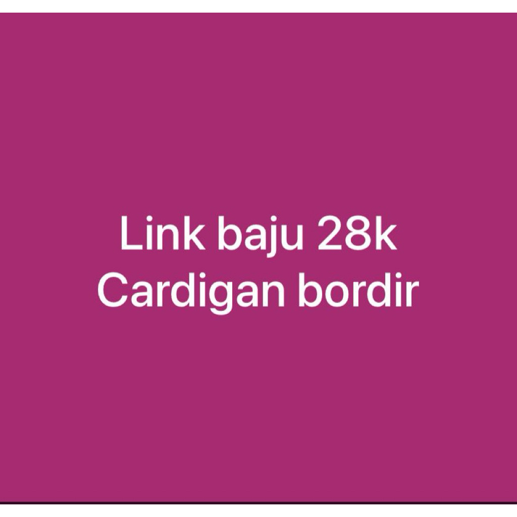 cardigan bordir