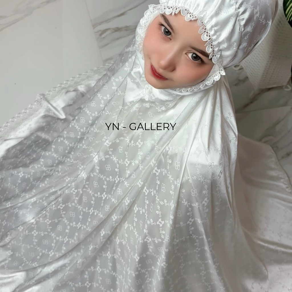 YN -  Mukena Dewasa Armanya Sutra Jaguar Silky Premium Jumbo Mewah