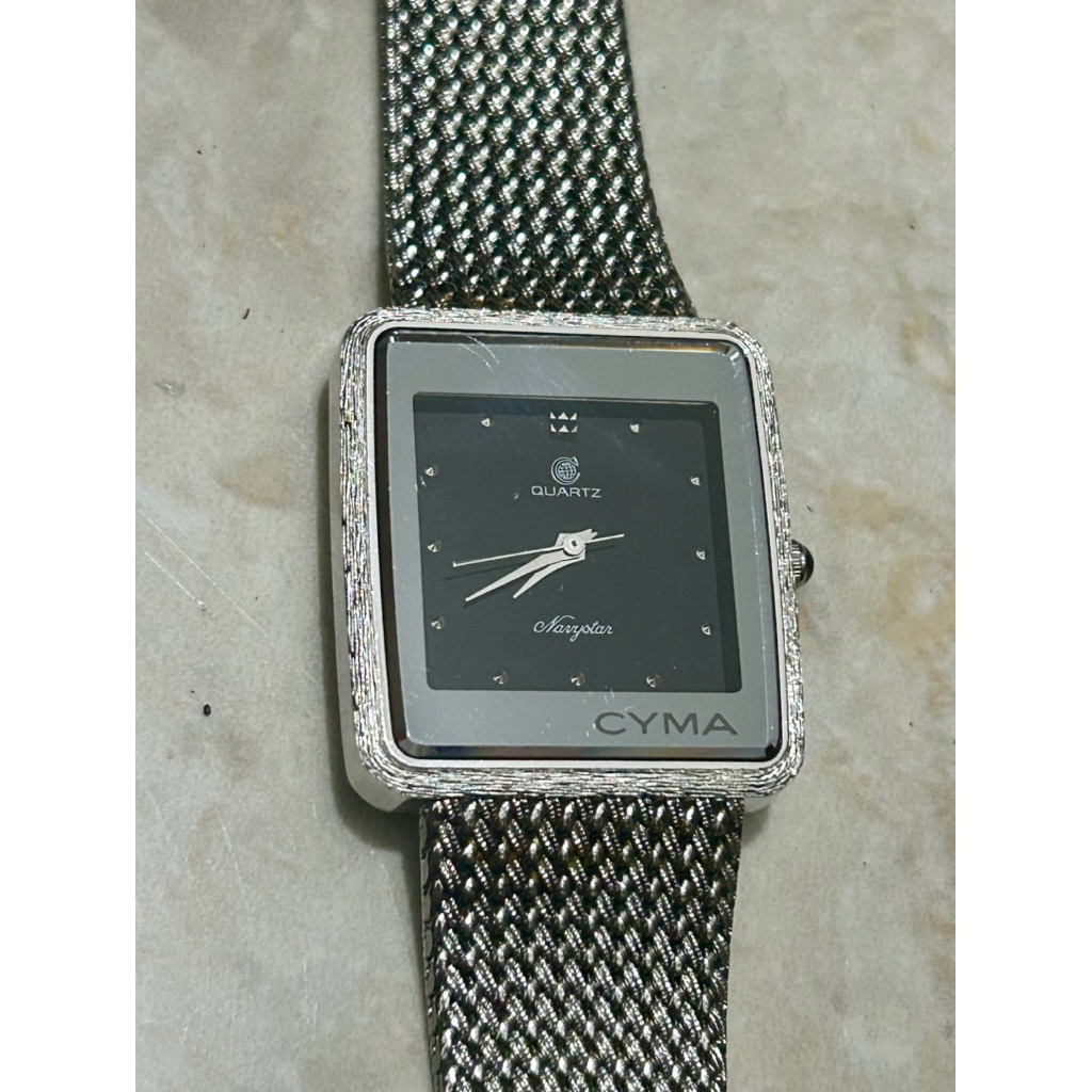 Cyma Navystar Quartz Unisex 16-321 Swiss Watch Rare Vintage