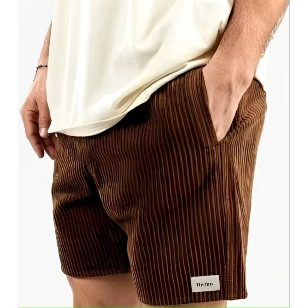 Corduroy Pendek pria Celana Corduroy Pendek pria Terbaru Bahan teball