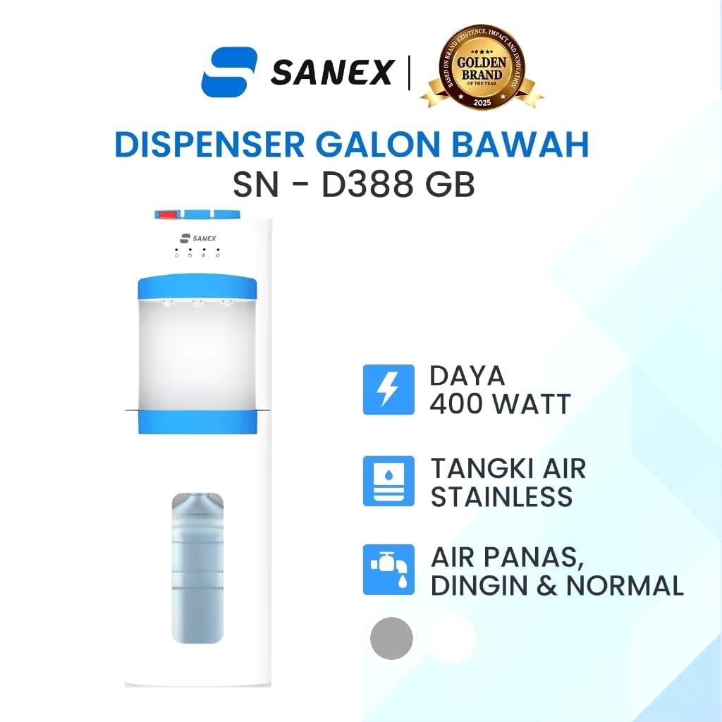 Dispenser Sanex Galon Bawah Panas, Normal, & Dingin SN-388GB