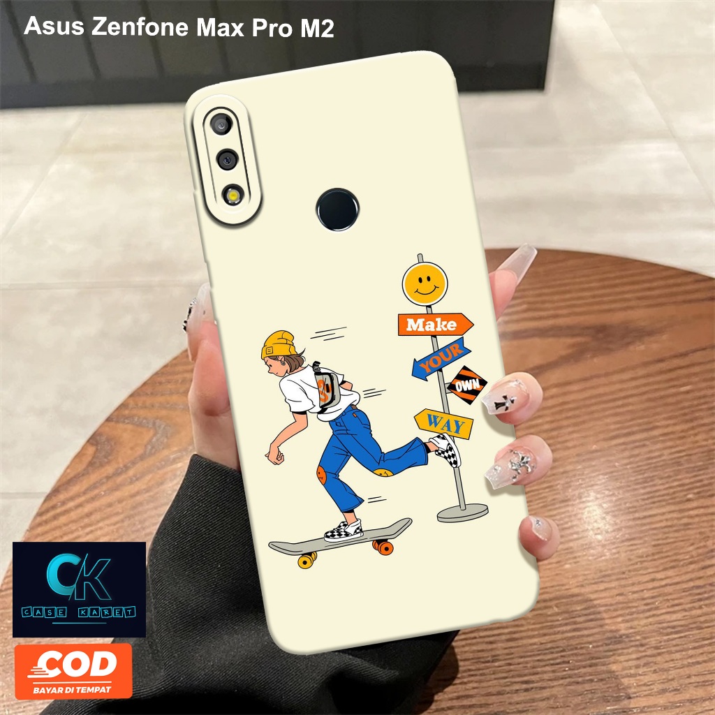 Case Asus Zenfone Max Pro M2 - Casing Aesthetic - Softcase Candy Case Full Color 3D Silikon TPU