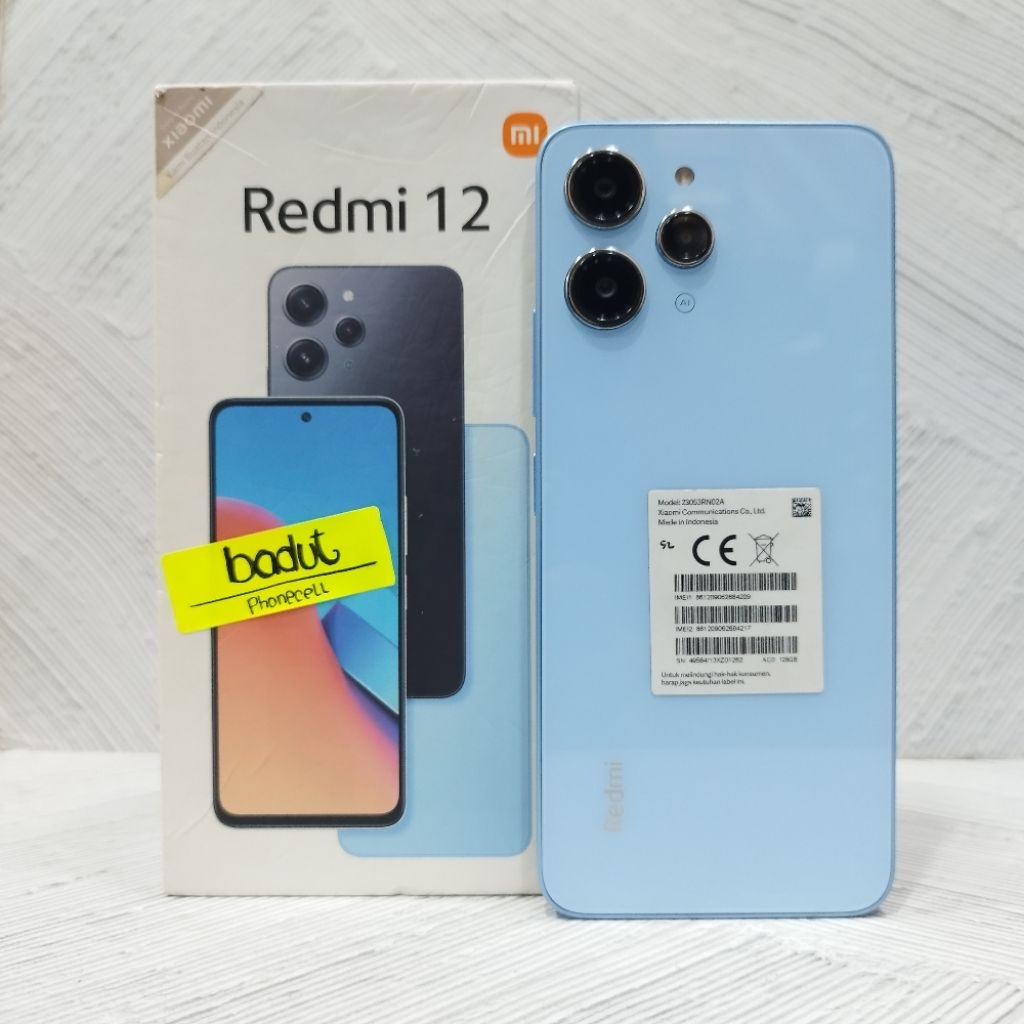 REDMI 12 8/256GB 8/128GB HANDPHONE SECOND BEKAS FULLSET