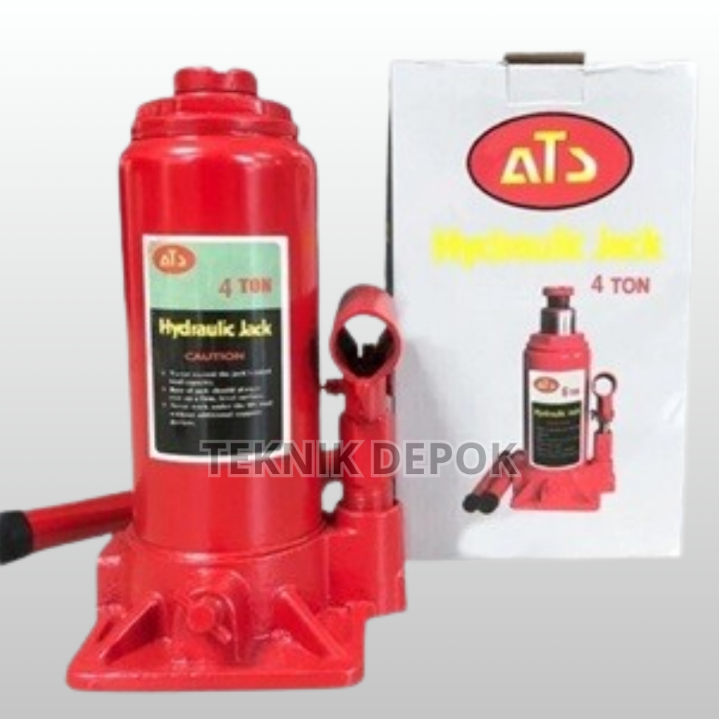 Dongkrak Botol Hidrolik 4 ton Hydraulic Bottle Jack 4T Pengangkat Ban Mobil Kendaraan Darurat Alat B