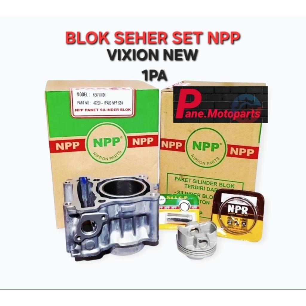 NPP BLOK SEHER SET CYLINDER SILINDER BLOK BORING VIXION NEW 1PA NVA NVL BEST QUALITY
