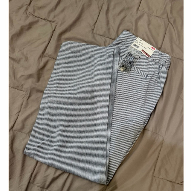 [NEW] linen stripe pants uniqlo