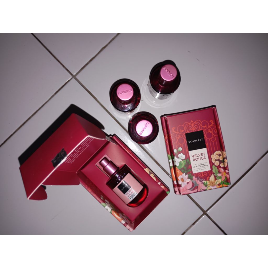 parfum Scarlett velvet rouge botol kosong