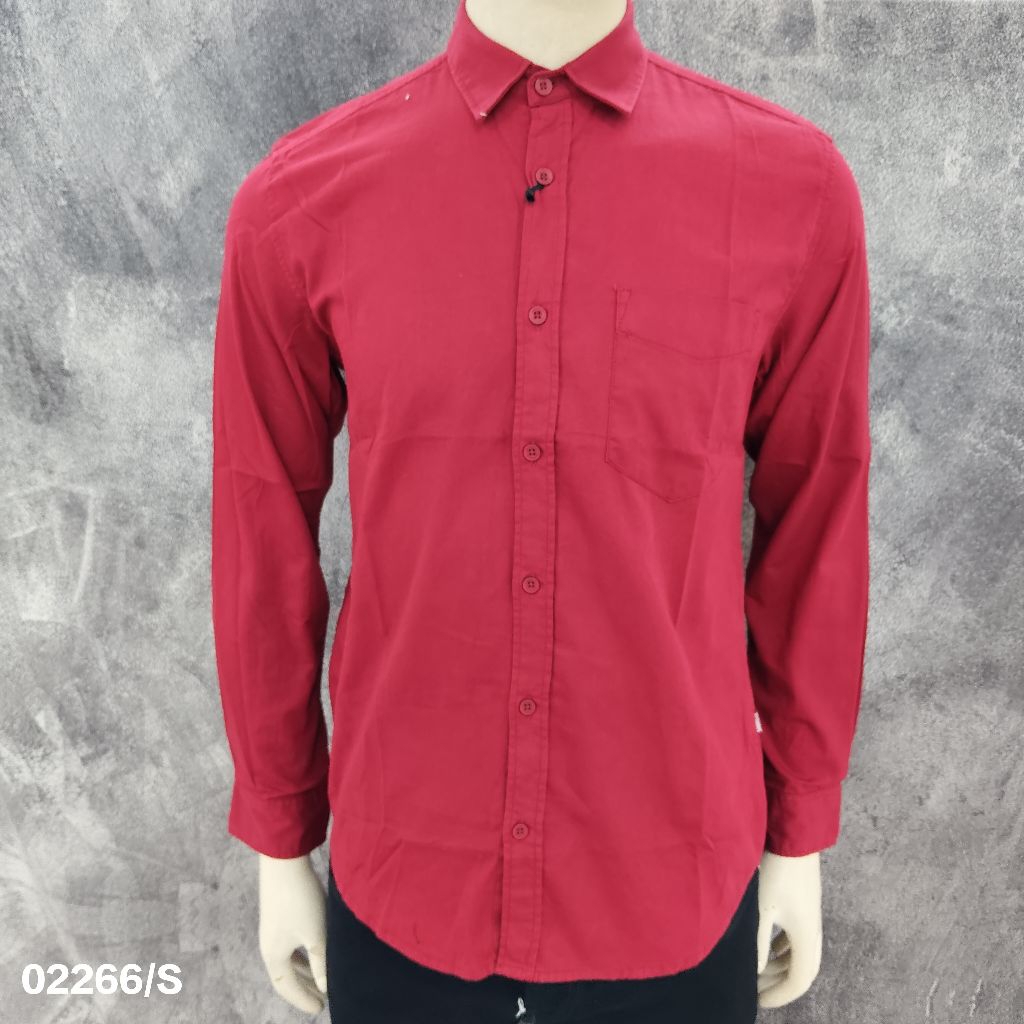 Kemeja Lengan Panjang Polos GABRIELLE Original