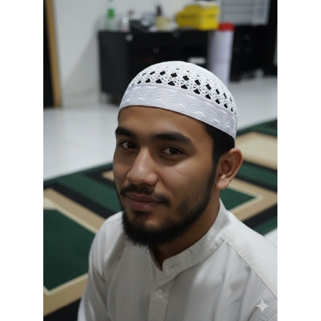 peci madinah rajut saudi/rajut putih terlaris premium