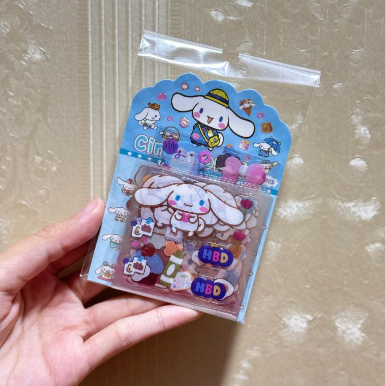 TrustedStore168 25 Lembar Sticker Sanrio Cinnamoroll Kuromi My Melody Lotso Stiker Motif Kartun Kore