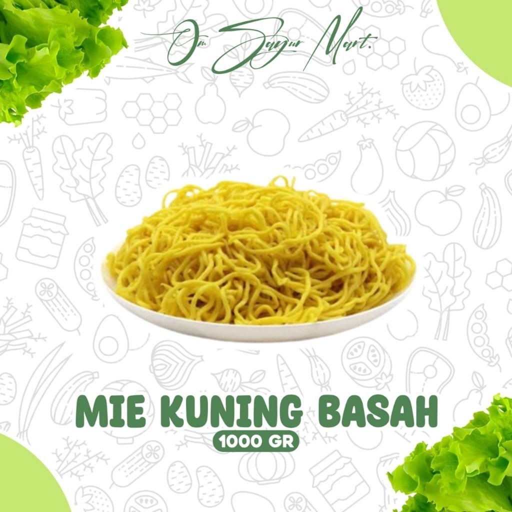 MIE  KUNING BASAH mentah 1 kg