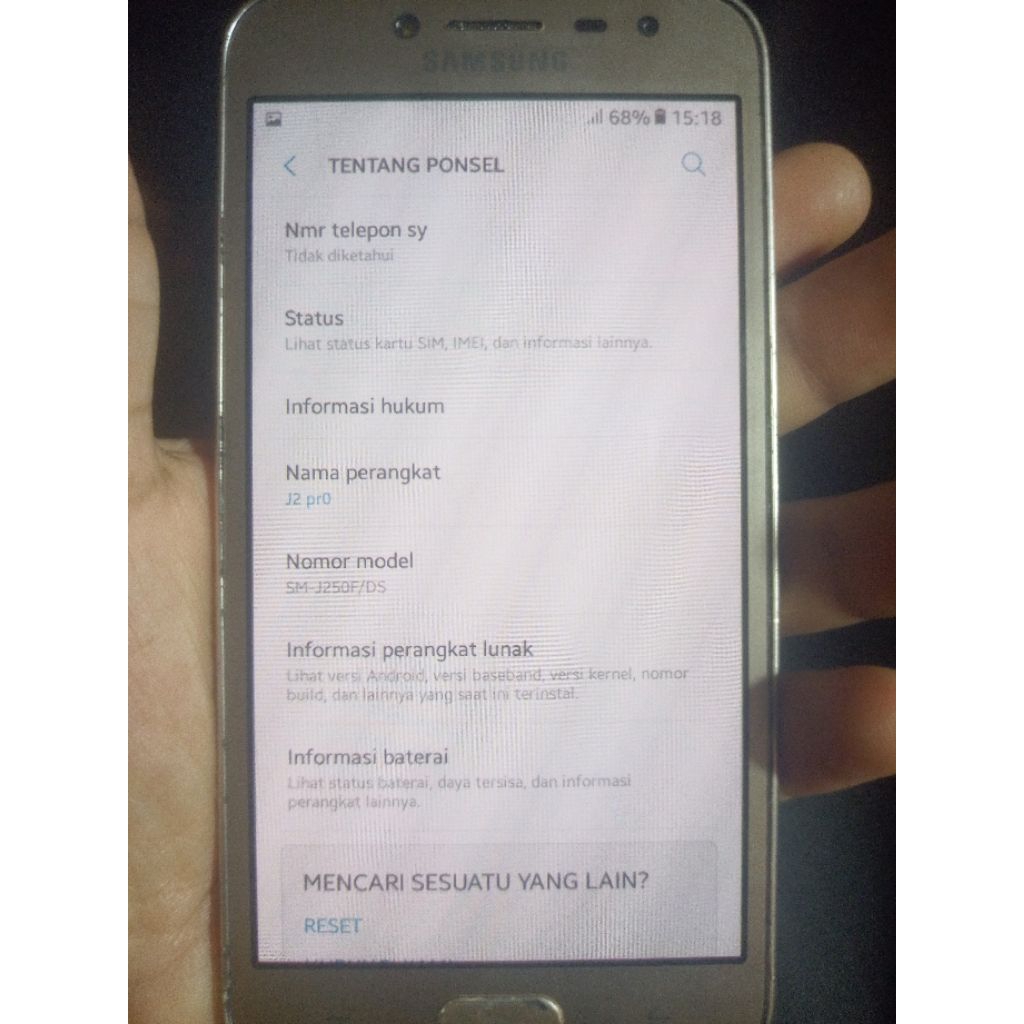 samsung j2 pro minus baca diskripsi