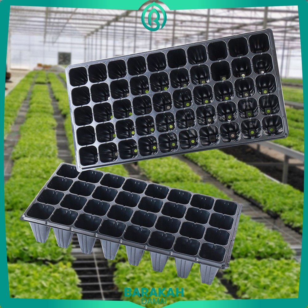 Pot Tray Semai Bibit Benih Wadah Persemaian Sayur Plastik Praktis / Tray Semai Tanaman Plastik Pembi