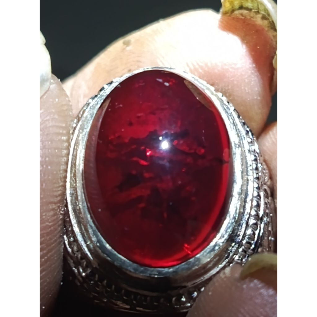 batu Mirah siam delima serat seribu ikat alpaka krum no 8