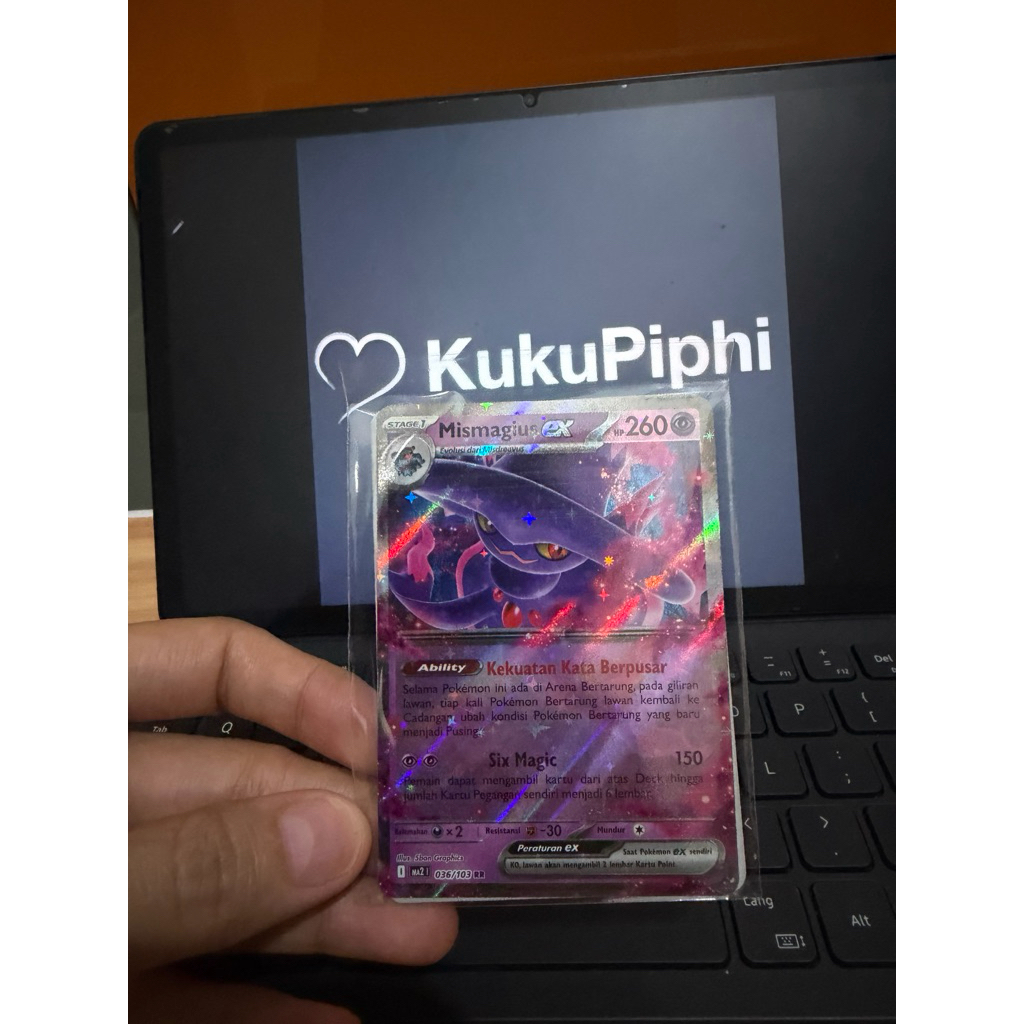 Kartu Pokemon Mismagius EX RR 036/103 MA2