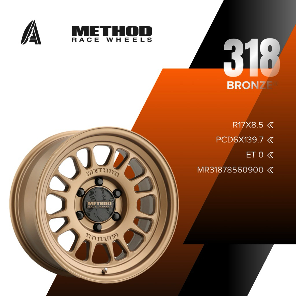 Velg Mobil - Method Race Wheels 318 (R17x8.5/PCD6x139.7/ET0) Bronze MR31878560900