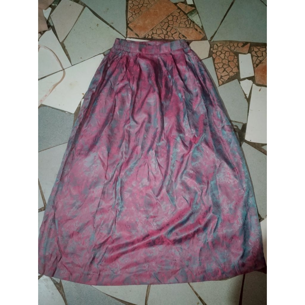 rok batik lebar resleting
