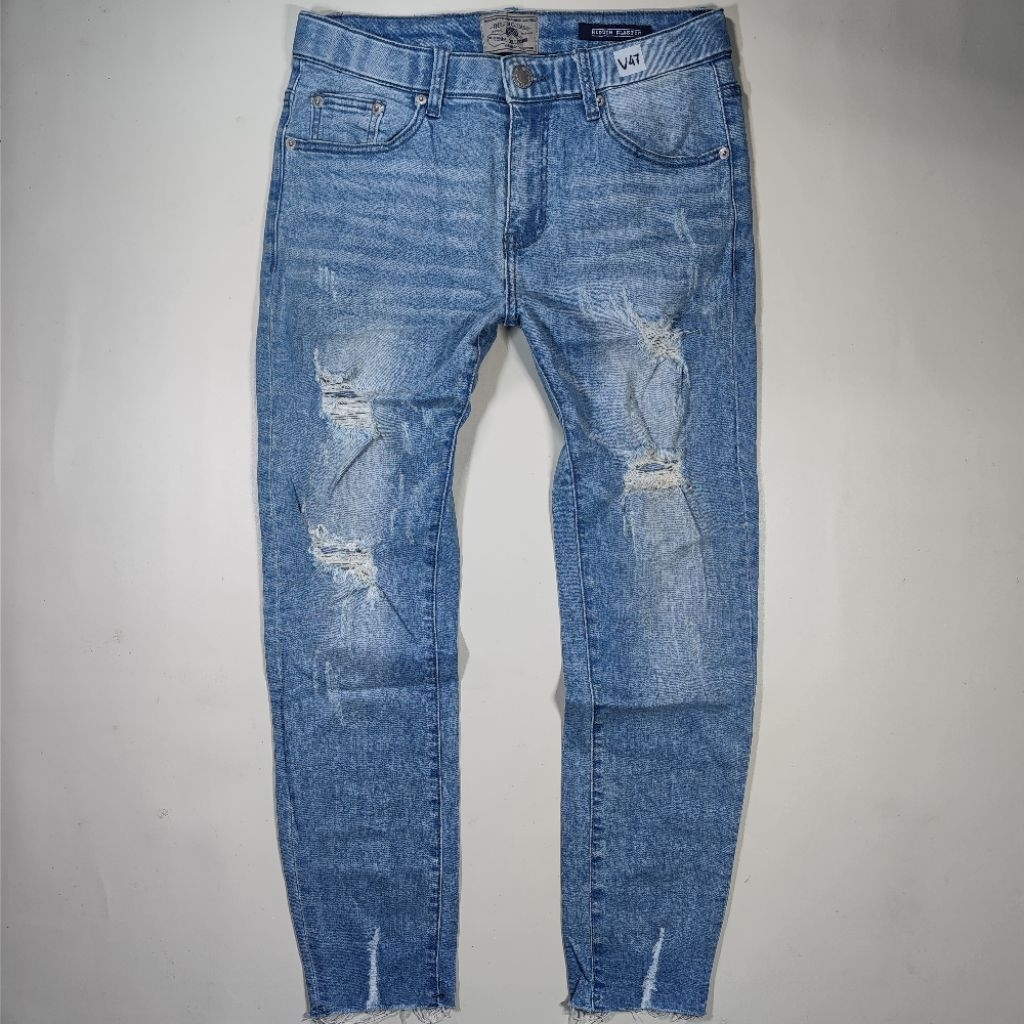 (PERHATIKAN DESKRIPSI) JMC DISTRESSED UNFINISHED STRETCH JEANS