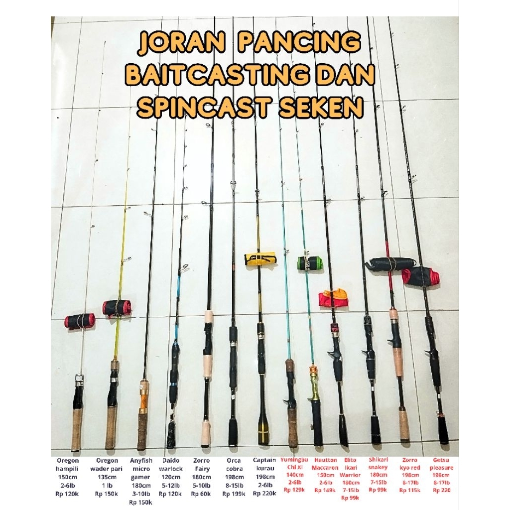 Joran Second Seken Baitcasting Spinning Daido kenzi zorro Seasir seahunter Orca Seahawks Oncak Kastk