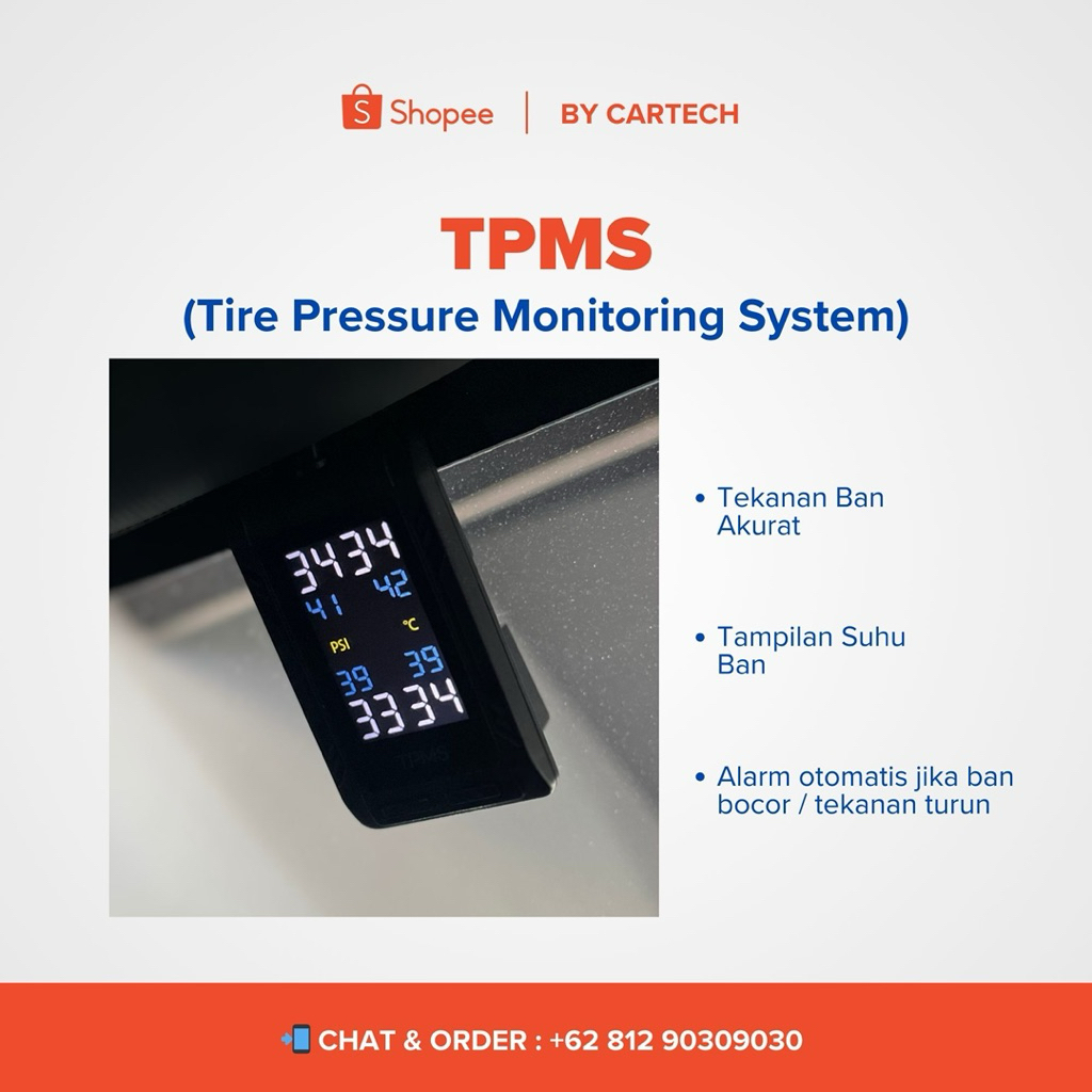 TPMS Tire Pressure Monitoring System Sensor Tekanan Ban
