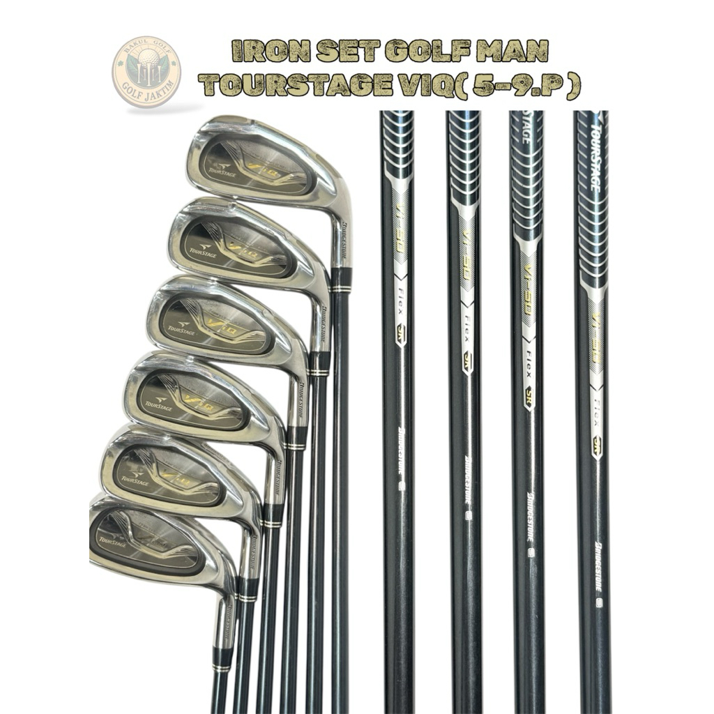 Stick Golf Iron Set Bridgestone ViQ Original – Shaft Graphite Flek SR Second 6 Pcs