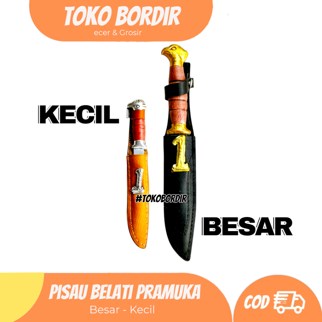 Pisau belati pramuka besar | pisau belati pramuka kecil