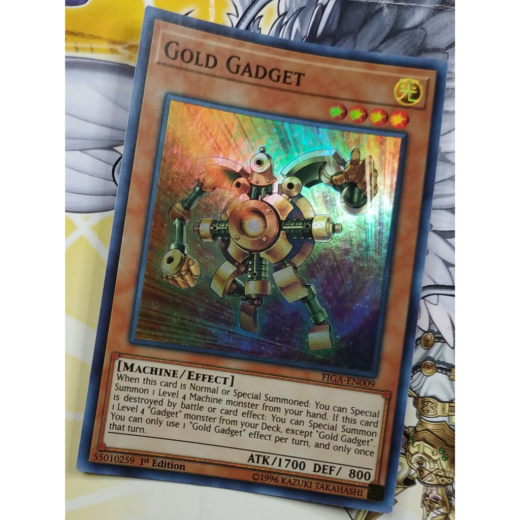 Gold Gadget (FIGA-EN009) - Super Rare - Monster Card - YuGiOh Trading Card Game ORIGINAL