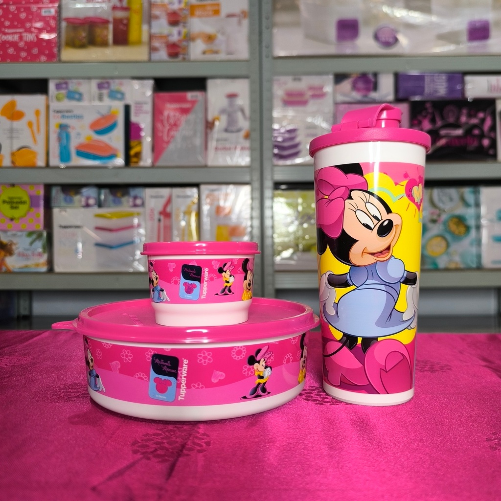 Tupperware Disney Minnie Mouse Lunch Set | Set Bekal Anak