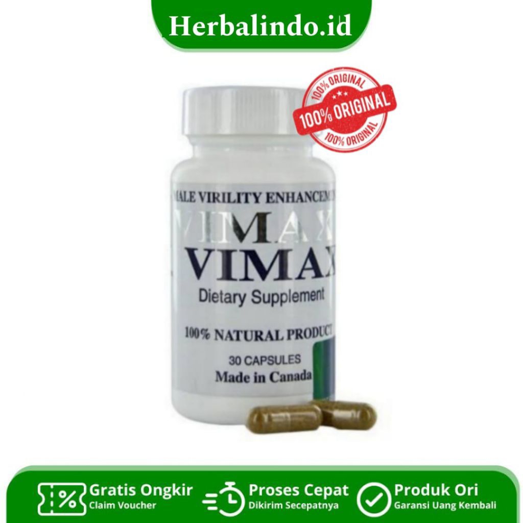 VIMAX IZON ASLI ORIGINAL OBAT HERBAL AMAN TERBUKTI AMPUH 30 KAPSUL