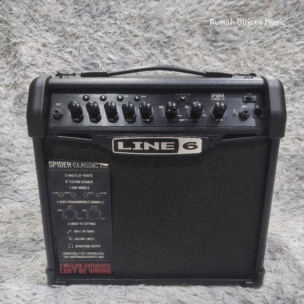 AMP GITAR Line 6 Spider Classic 15 (15-watt 1x8 inch) SECOND ORIGINAL