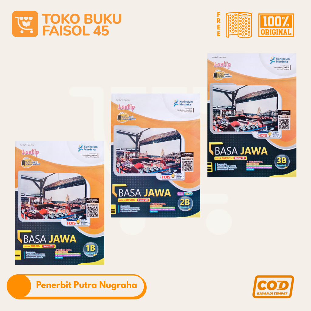 LKS Bahasa Jawa Timur SMP MTS Kelas 7 8 9 Putra Nugraha - Lantip - Kurikulum Merdeka