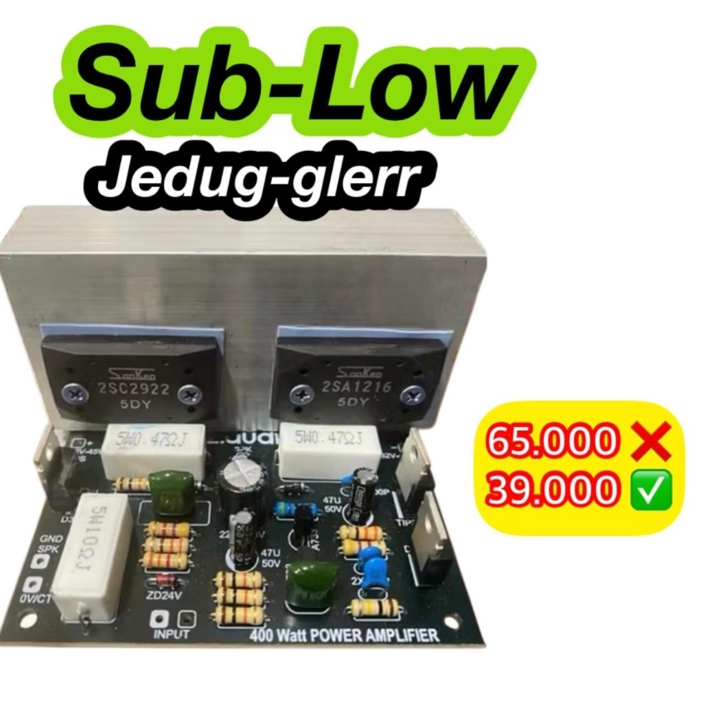 power amplifier 400 watt lengkap  final 5 DY(pilih modif karakter)