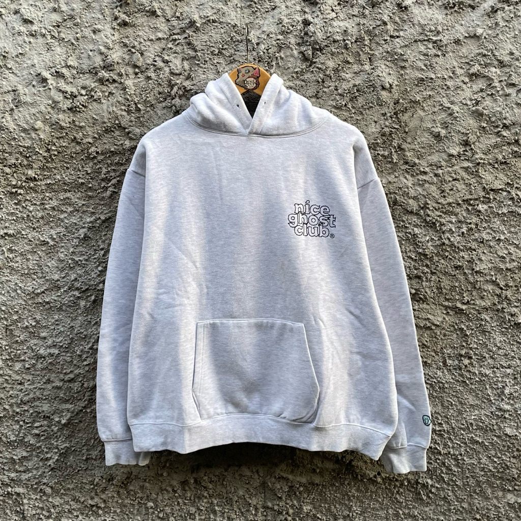 Hoodie Oversize Nice Ghost Club Unisex Pria Wanita (L)