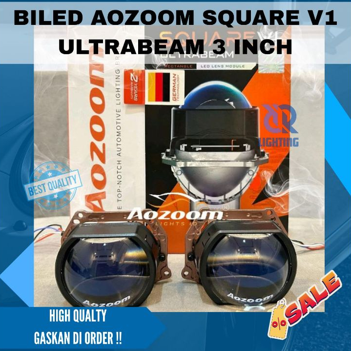 BILED AOZOOM SQUARE VI SIZE 3 INCH COCOK UNTUK REBON FORTUNER VRZ