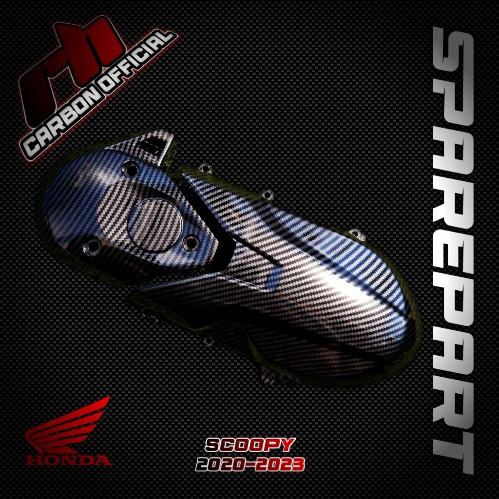PAKET CVT SCOOPY 2020-2023 BLACK CARBON CARBON WTP
