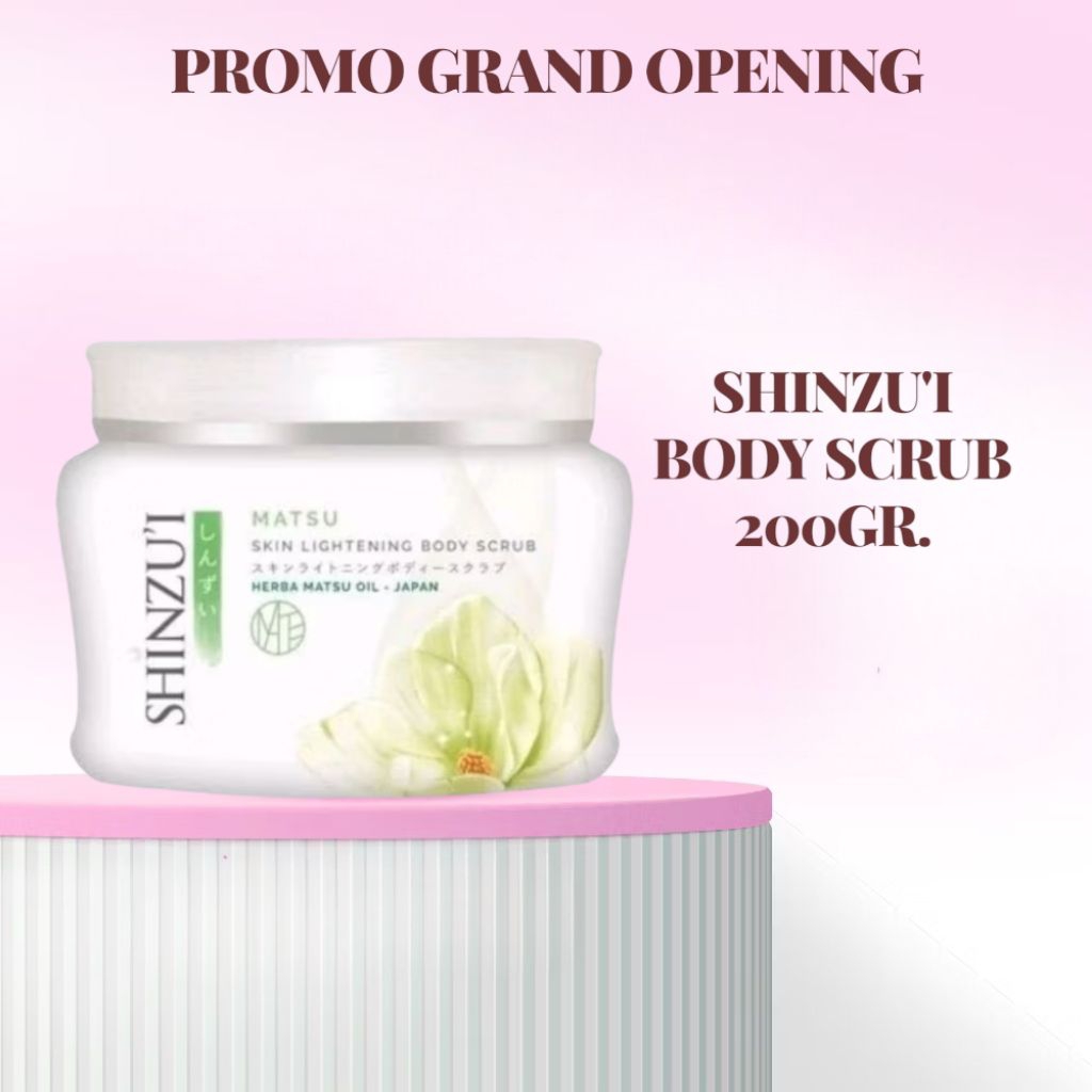 BODY SCRUB SHINZUI LULUR PEMUTIH KULIT BADAN PENGHILANG STRECK MARK BEKAS LUKA