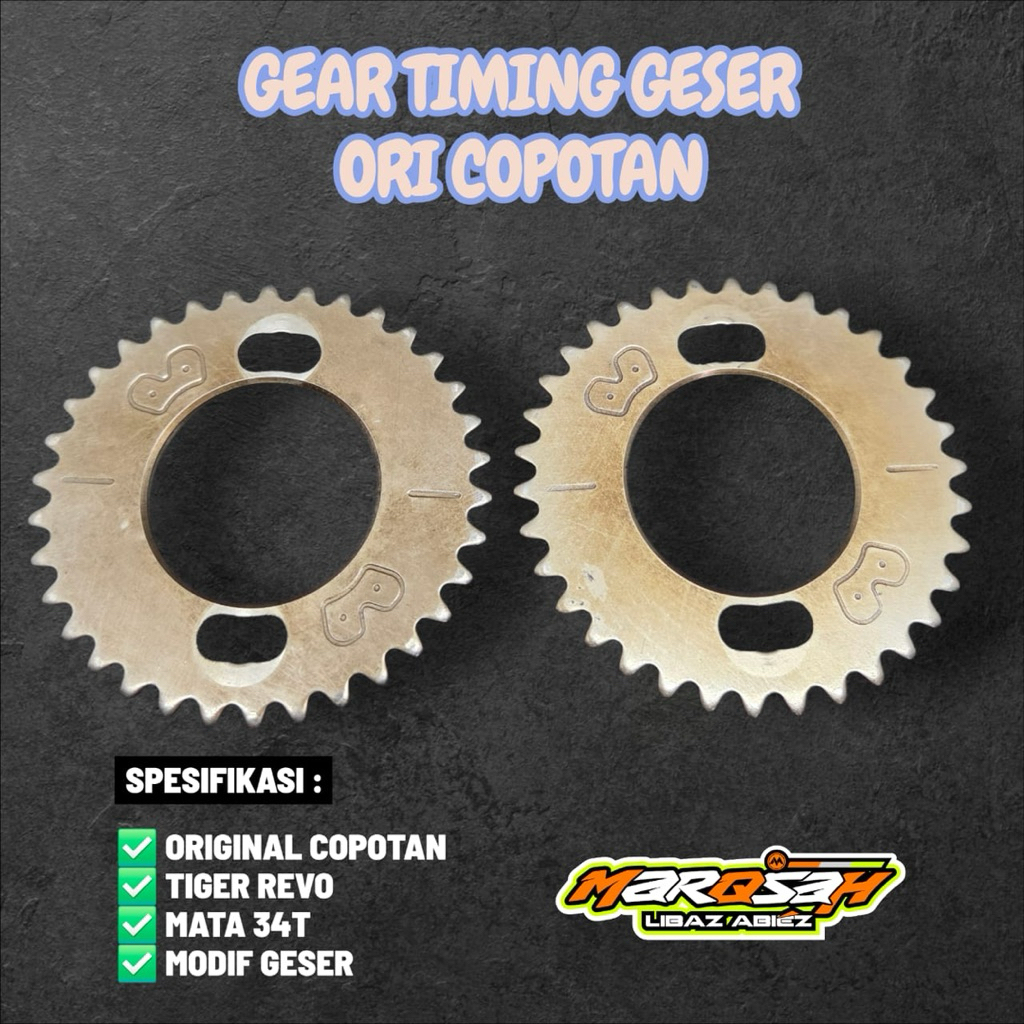 GEAR TIMING GESER TIGER ORI COPOTAN GIGI TIMING GESER TIGER GESER MATA 34T