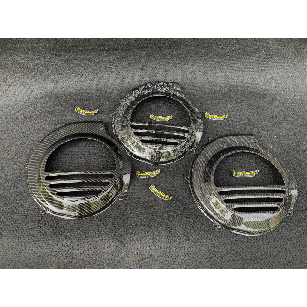 Tutup kipas carbon vespa Px cover magnet vespa Ps karbon