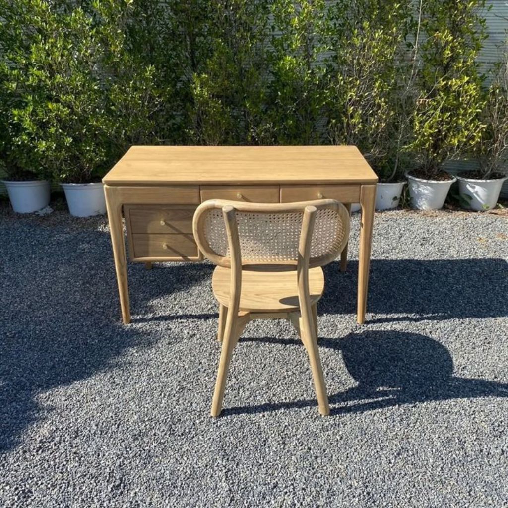 meja kantor meja sekertaris meja kerja meja belajar meja kayu jati solid Jepara meja laci-laci