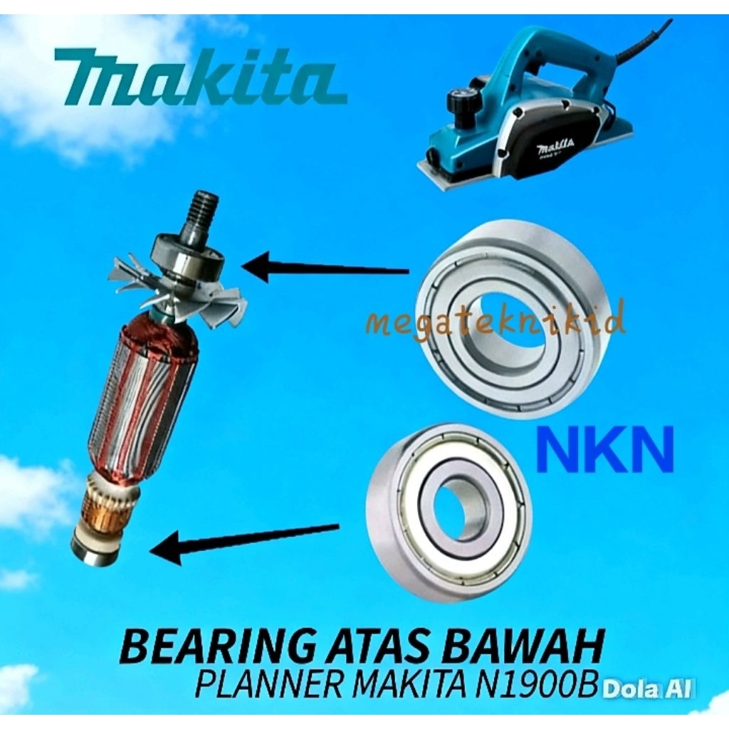 bearing klaher mesin serut makita 1900(NKN)laher planer kayu makita 1900