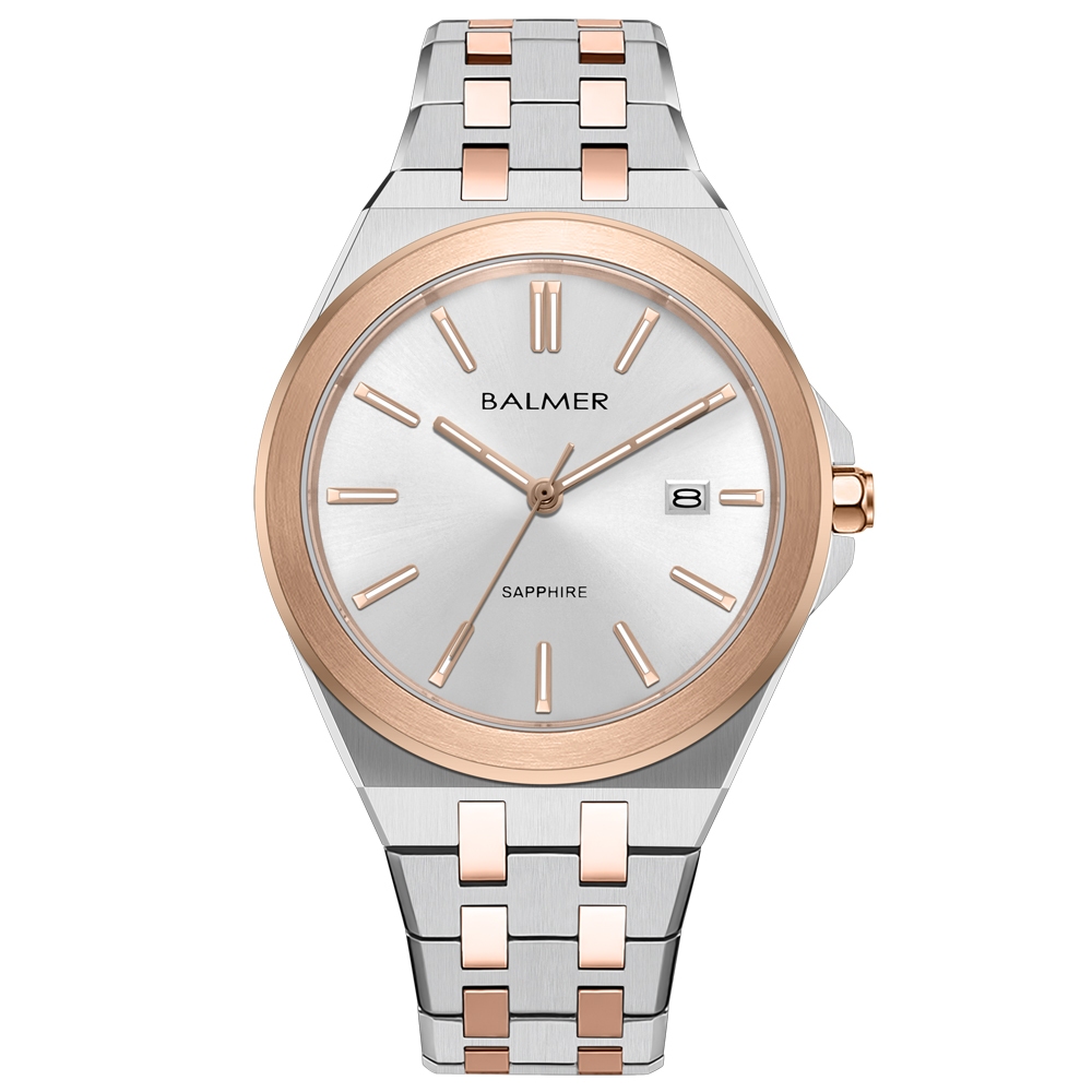 Jam Tangan Couple Balmer 2720 All Stainless Steel Kaca Sapphire