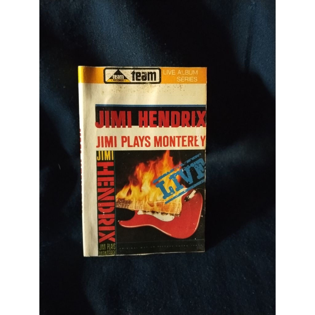 kaset pita original jimi hendrix live. jimi plays monterey. cover di rombak boz ke mika.