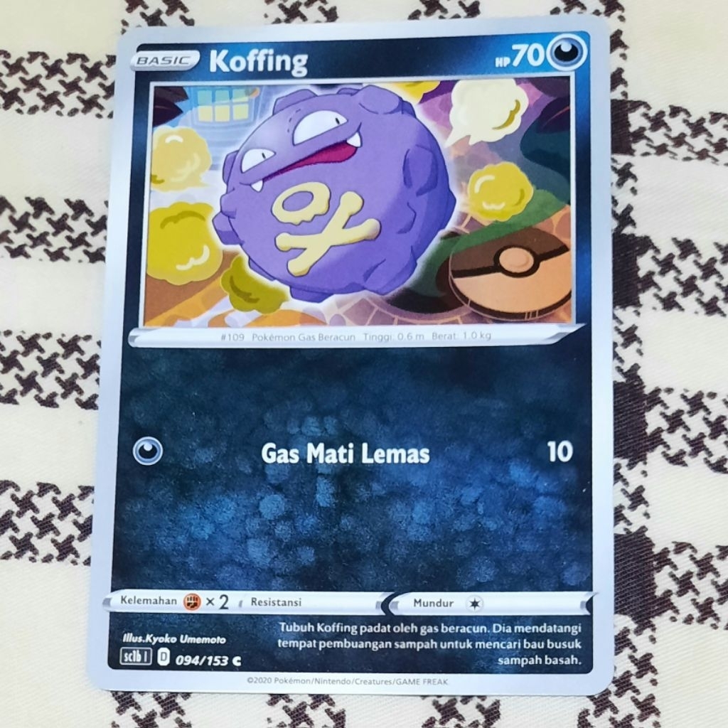 Kartu Pokemon Koffing Sc1b bahasa indo tcg