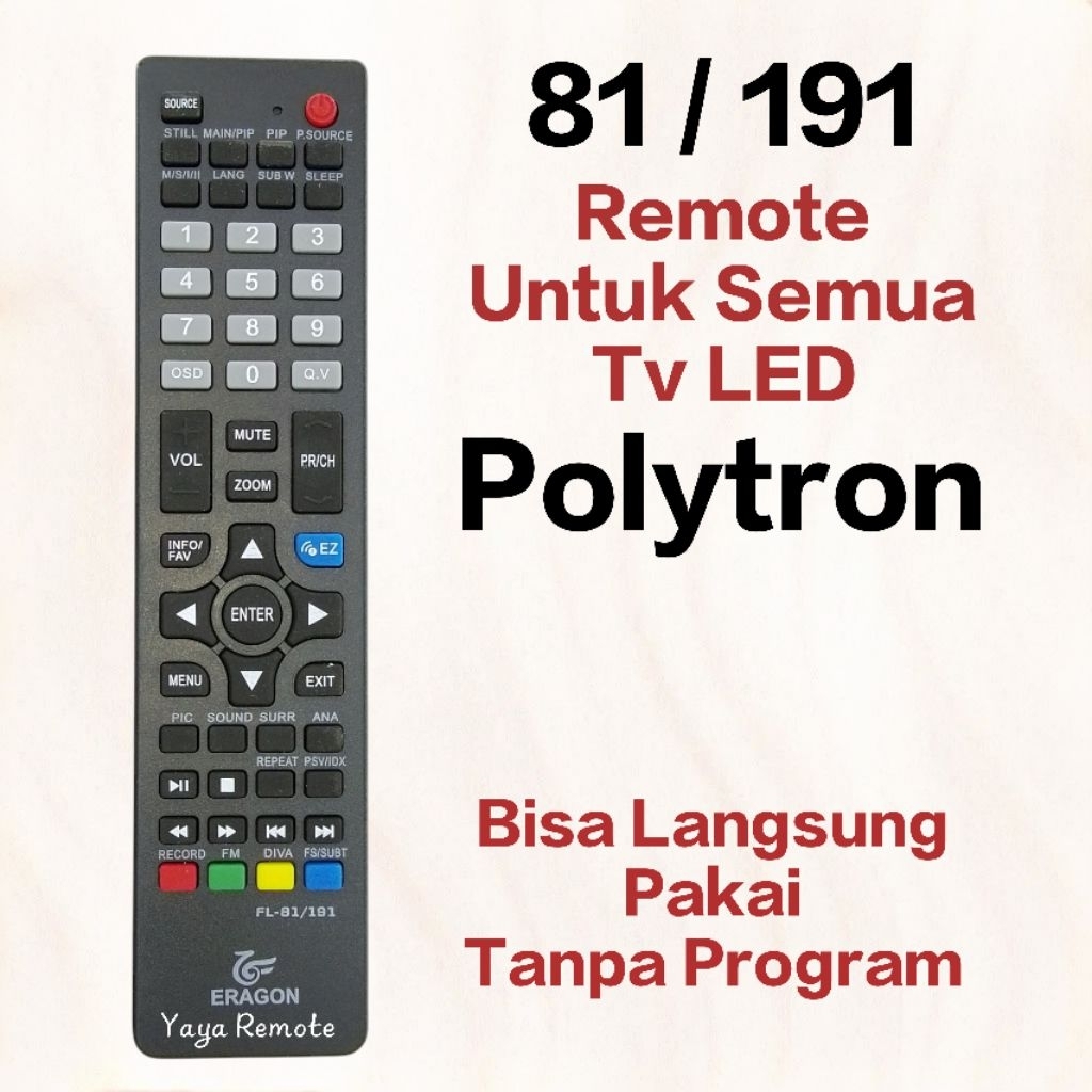 Remot Remot Tv LCD LED POLYTRON Xcel Cinemax Bazzoke