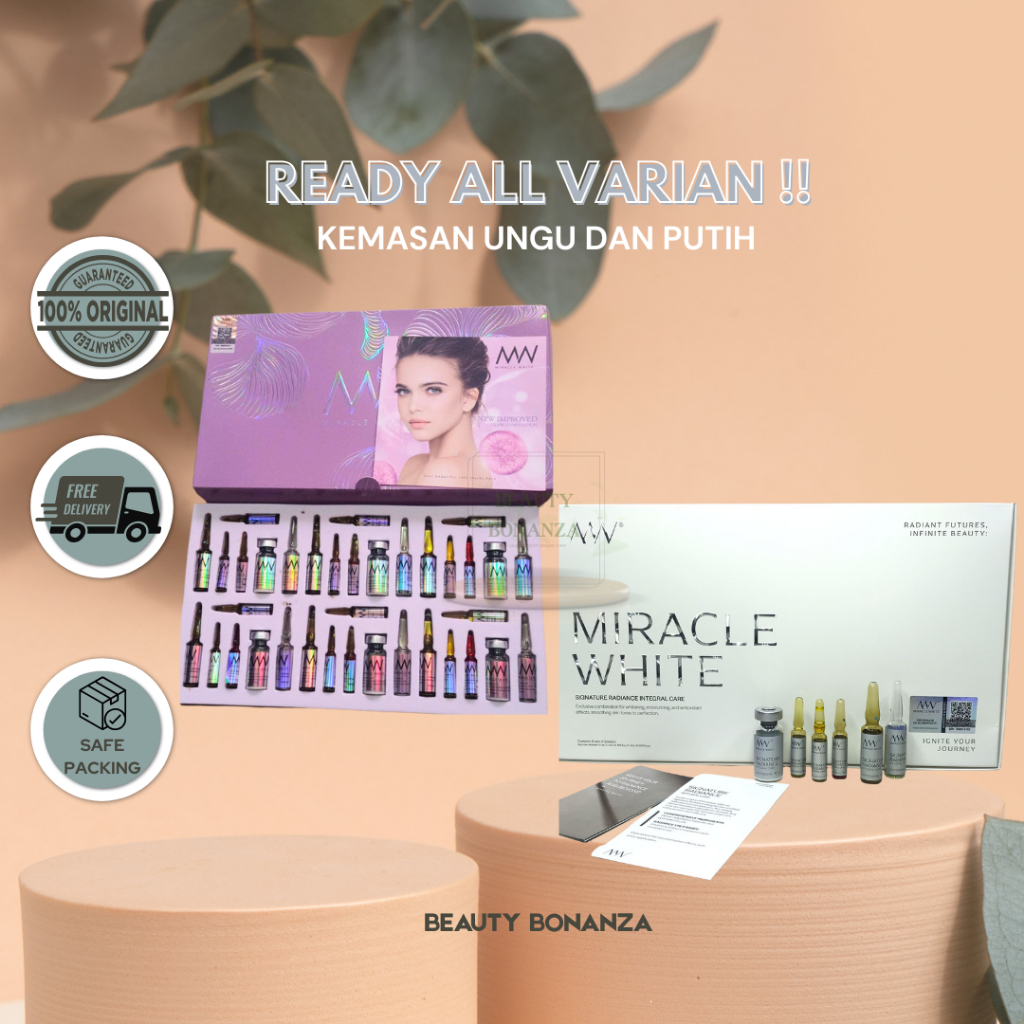 Miracle White Pink Purple Terbaru Infus Whitening Mencerahkan Kulit