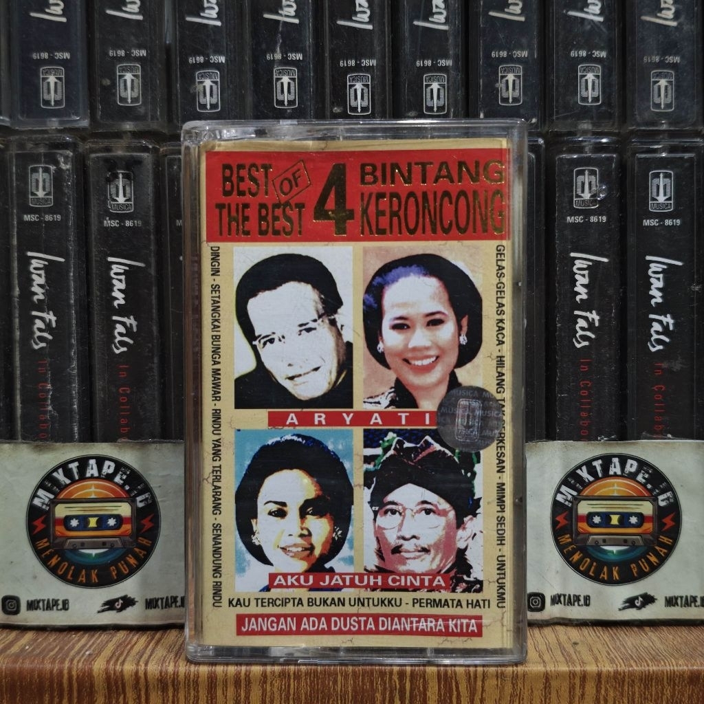 Kaset - Best Of The Best 4 Bintang Keroncong - Broery Marantika, Dewi Yull, Hetty Koes Endang, Mus M