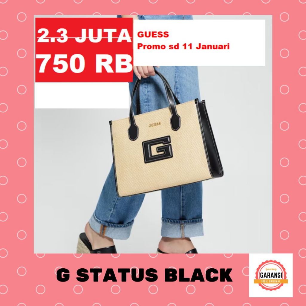 Tas tote bag Guess wanita seri G STATUS 100% original store